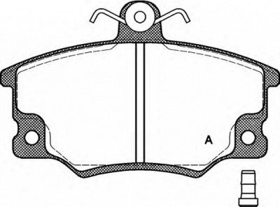 OPEN PARTS bpa014614 -  Комплект тормозных колодок, дисковый тормоз